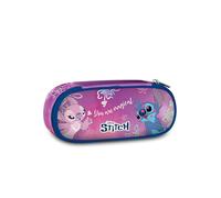 Seven Stitch Round Plus Pen Holder, Ideal for Pencils, Markers Colours, Backpack Accessories, Elementary, Medium, Superior, Girls and Girls, Purple