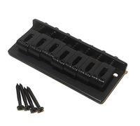 Seven string guitar bridge in black BN071 strings through body 10.8mm spacing