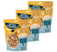 Seven Sundays Oat Protein Cereal, Simply Honey, 236.8 g Bag (3 Pieces), Gluten Free, 5 g Upcycled Protein, 0 g Refined Sugar, Crunchy Sweet Snack