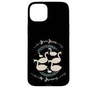 Seven Swans Swimming The 12 Christmas Days Song Rhyme Case for iPhone 15 Plus