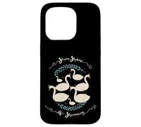 Seven Swans Swimming The 12 Christmas Days Song Rhyme Case for iPhone 15 Pro
