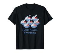 Seven Swans Swimming Twelve Days of Christmas T-Shirt