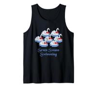 Seven Swans Swimming Twelve Days of Christmas Tank Top