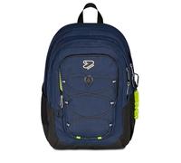 Seven TECH LINE School Backpack, Double Compartment, Blue, 30 L, Multifunction, Pocket with Organizer, Bottle Pocket, Computer Compartment, Middle and High School, Children, Boys
