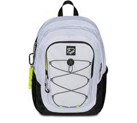 Seven Tech School Backpack, Grey, Double Compartment with PC Pocket and Bottle Pocket, grey, Taglia unica, modern