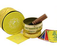 Seven Tibetan Singing Bowls Set - Choose Your Favorite Bowl, Improve Meditation Practice (Solar Plexus Chakra)