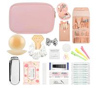 Seven Uncles Bridal Emergency Kit for bride Weddings: Ultimate Set with 36 Pcs Essentials for Brides | Ideal for W-Day & Daily Use, Pink