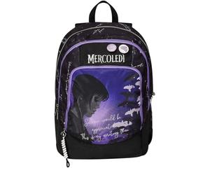 Seven Wednesday School Backpack - Be The Strange You Want To - Double Compartment Backpack - Bottle Pocket, Girl Weekday Backpack - Maxi Capacity, purple, Taglia unica, Rucksack Backpacks
