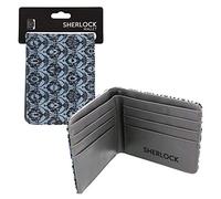 Seven20 Sherlock Holmes Bi-Fold Wallet 221B Wallpaper (Teal)