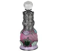 SEVENBEES 15ml Decorative Spray Glass Bottle with Turtle Figurine - Refillable Empry Vintage Perfume Bottle - Girl or Women Gift Souvenir Dresser Table Decor