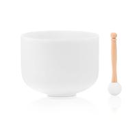 Sevenbowls Singing Bowls 432hz B Note 8-Inch Crystal Singing Bowl With A Free Mallet And O-Ring For Sound Healing, Meditation, Yoga, and Sound Baths