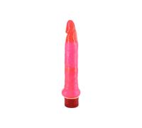 Sevencreations vibrating anal dildo in gel pink - Depth: 62 mm, Couleur: Red, Rayon: Couple, Width: 70 mm, Length: 255 mm
