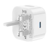 SEVENGO USBC Plug UK Fast Charge 25W for Apple iPhone Charger plugs USB Type C Port Adaptor Phone Head Charging Compatible with iPhone 17 Pro Max/Air/16e/16 Series/15 Series 14 13 12 11 iPad A16 2025