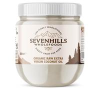 Sevenhills Wholefoods 500ml Organic Extra Virgin Raw Coconut Oil (Cold-Pressed), Recyclable Plastic Tub, Cooking, Baking, Skin Moisturiser & Hair Conditioner