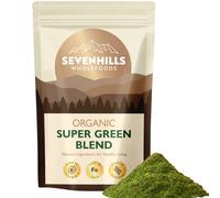 Sevenhills Wholefoods Organic Super Greens Blend 400g | with Spirulina, Chlorella, Wheatgrass, Barley Grass | Supports Skin, Immunity & Reduce Tiredn