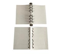 Sevenk Refill 6 Hole A6 Lined Loose Papers for Mulberry Agenda 75 Pages 19/19/38/19/19mm Light Cream Colour