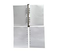 Sevenk Refill Papers 6 Hole for A5 Mulberry Planner Lined Both Sides Front & Back 142x210mm 50 Pages Off White
