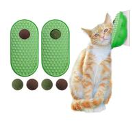 SEVENKA 2 Pcs Catnip Toys Balls That Stick on Wall, Catnip Brush