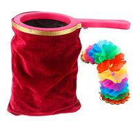 SevenMye Magic Tricks Bag with Change Flower Magic Change Bag Twisting Handle Make Things Appear or Disappear Trick Pouch Stage Prop Accessories for Performance Magician Beginner Christmas
