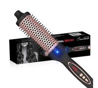 SevenPanda 38mm Thermal Round Brush - Dual Voltage, Negative Ion & Ceramic Tourmaline for Blowout Look