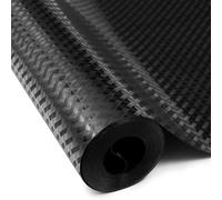 Sevenpers Drawer Liners Thickening, Waterproof & Oil-Proof Kitchen Cupboard Cabinet Liner, EVA Plastic Non-Adhesive BPA Free Washable Shelf Liner Fridge Liner Black 50x500cm