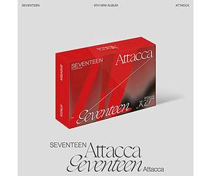SEVENTEEN ATTACCA 9th Mini Kihno Album. 1ea Air-Kit+1ea Title & Credit Card+1ea Post Card+26ea Photo Card
