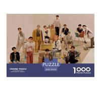 SEVENTEEN Jigsaw Puzzles Puzzle for Adults Kids. 1000 Piece K-pop Impossible Challenge Toy Educational Game Home Decoration for Adults& Kids Age 14 Years Up 70x50cm/1000pcs