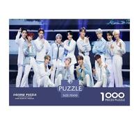 SEVENTEEN Jigsaw Puzzles Puzzles for Adults Kids. 1000 Piece K-pop Great Gifts Challenge Toy Educational Game Home Decoration for Adults& Kids Age 14 Years Up 70x50cm/1000pcs