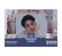 SEVENTEEN Jigsaw Puzzles Puzzles for Adults Kids. 1000 Piece K-pop Great Gifts Challenge Toy Educational Game Home Decoration for Adults& Kids Age 14 Years Up 38x26cm/1000pcs