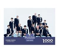 SEVENTEEN Jigsaw Puzzles Puzzles for Adults Kids. 1000 Piece K-pop Impossible Challenge Toy Educational Games Home Decoration for Adults& Kids Age 14 Years Up 70x50cm/1000pcs