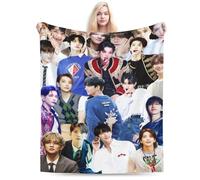 Seventeen Joshua Blankets Soft and Comfortable Warm Woollen Throw Blanket Beach Blanket Carpet Rug Decoration Gift for Yoga Picnic Room Dormitory Sofa Bed Camping Travel All Season