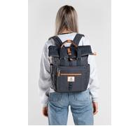 SEVENTEEN LONDON - Modern Cycling Dark Grey 'Canary Wharf' Fold Roll Top Backpack in a Classic Slim Urban Design - Fits Laptops up to 15"