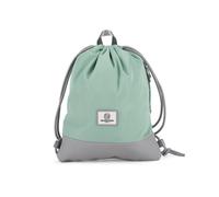 SEVENTEEN LONDON - Classic 'Greenwich' Drawstring Gym Bag in a Pastel Green and Light Grey Two-Tone Design