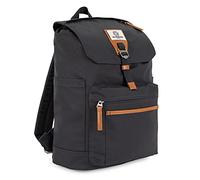 SEVENTEEN LONDON - Modern Dark Grey 'Fulham' Fold Top Backpack in a Classic Urban Design - Fits Laptops up to 15"