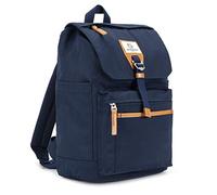 SEVENTEEN LONDON - Modern Navy 'Fulham' Fold Top Backpack in a Classic Urban Design - Fits Laptops up to 15"