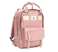 SEVENTEEN LONDON - Urban Pink 'Camden' Backpack with a Modern, Multi-Wearable Design - Fits Laptop up to 13”