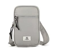 SEVENTEEN LONDON - Women's Slimline 'Lewisham' Cross-Body Phone Bag in Light Grey