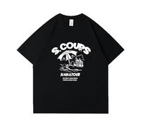 Seventeen Nana Tour T-Shirt Support Printed Merch Tshirt Cotton Oversize Tee Shirts Unisex for Fan(S.COUPS-Black,M)