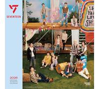 Seventeen OFFICIAL | 2026 12 x 24 Inch (Hanging) Monthly Square Wall Calendar | Plastic-Free | BrownTrout | K-Pop SVT Music Boy Band