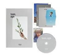SEVENTEEN - SEVENTEEN - 2nd Album [TEEN, AGE] (Re-release) (WHITE Ver.) Photobook + CD + Lyrics Book + Portrait Desktop Stand + Folding Poster + Name Sticker + Photocard + 2 Pin Badges + 4 Extra Photocards