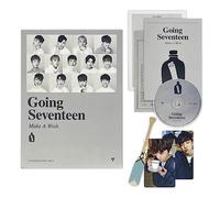 SEVENTEEN - SEVENTEEN - 3th Mini Album [Going Seventeen] (Re-release) (Make A Wish Ver.) Photobook + CD + Boarding Pass + Paddle Bookmark + Unit Photocard + Photocard + 2 Pin Badges + 4 Extra Photocards