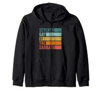 Seventh Day is the Sabbath Remember the Sabbath Zip Hoodie