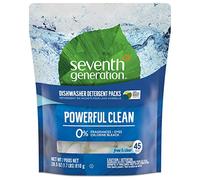 Seventh Generation Dishwasher Detergent Packs, Free & Clear, 45 count