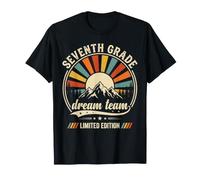Seventh Grade Dream Team Retro Vintage Back to School T-Shirt