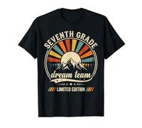 Seventh Grade Dream Team Retro Vintage Back to School Value Graphic T-Shirt