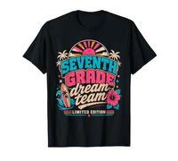 Seventh Grade Dream Team Surfing Summer Back to School T-Shirt