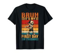 Seventh Grade Flossing Bruh It's My First Day Of 7th Grade T-Shirt