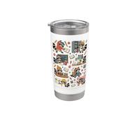 Seventh Grade Raccoon Teacher Student Back to School Kids Stainless Steel Insulated Tumbler