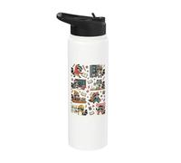 Seventh Grade Raccoon Teacher Student Back to School Kids Stainless Steel Insulated Water Bottle