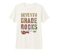 Seventh Grade Rocks in My Rockstar Teacher 7th Grader Class Premium T-Shirt